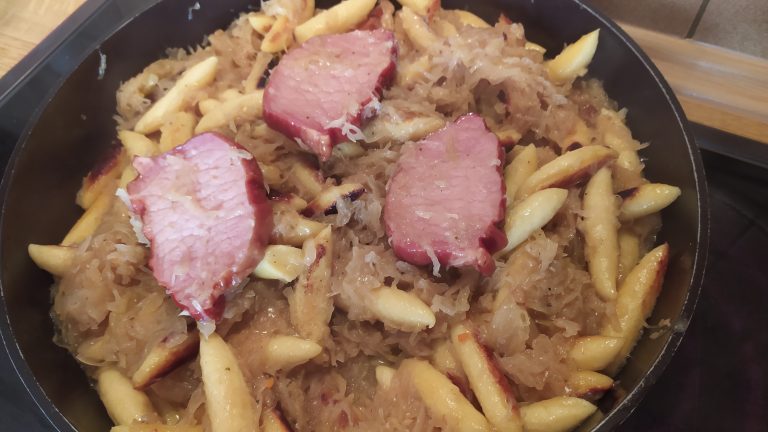 Sauerkraut, idealerweise aus der Pfanne.